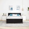 vidaXL Pat cu arcuri cu saltea cu headboard Negru 200 x 140 cm Catifea