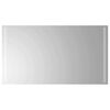 vidaXL Oglindă de baie cu LED Transparent 90 x 50 cm sticlă securizată