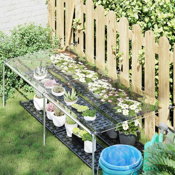 vidaXL &Icirc;mpătură cu ochiuri Transparent 1 x 2 m Polietilenă