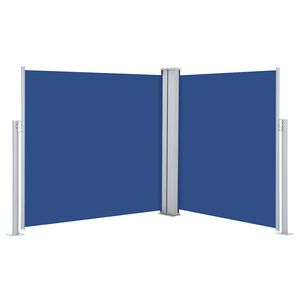 vidaXL Copertină laterală retractabilă, albastru, 100 x 600 cm