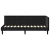 vidaXL Cadru de pat colțar cu headboard Negru 80 cm x 200 cm Catifea