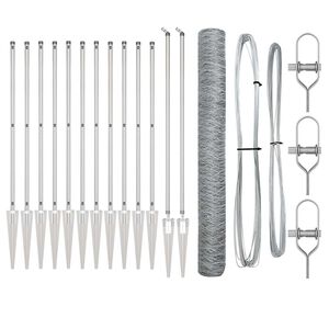 vidaXL St&acirc;lp de gard. Argintiu