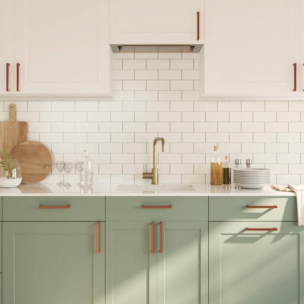 vidaXL Mânere de dulap, 10 buc., bronz, 160 mm, oțel inoxidabil