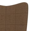 vidaXL Scaun de relaxare, maro, material textil