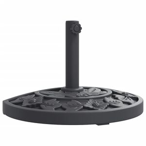 vidaXL Suport umbrelă pentru st&acirc;lpi &Oslash;38 / 48 mm, 9 kg, semi-rotunde