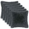 vidaXL Pernă cu pernă HEERLEN 6 buc. Antracit Fleece PV