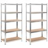vidaXL Rafturi de depozitare, 2 buc, 90 x 40 x 180 cm, MDF