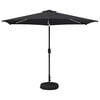 vidaXL Parasol de grădină cu lumini LED și bază 3 x 3 m Poliester