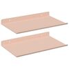 vidaXL Raft suspendat 2 buc. Roz 30 x 18 x 2,5 cm Oțel