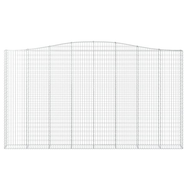 vidaXL Coșuri gabion arcuite, 4 buc, 400x30x220/240cm, fier galvanizat
