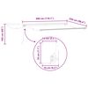 vidaXL Cort electric retractabil Maro 3 x 2,5 m