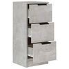 vidaXL Dulapuri, 2 buc., gri beton, 30x30x70 cm, lemn compozit
