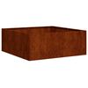 vidaXL Jardinieră Rusty 80x80x30 cm Oțel pentru intemperii