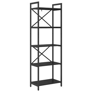 vidaXL Raft pentru cărți 5 niveluri 56 x 34 x 171 cm Lemn prelucrat