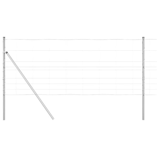 vidaXL St&acirc;lp de gard. Galvanizat 25 x 1 m Oțel