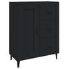 vidaXL Dulap, negru, 69,5x34x90 cm, lemn prelucrat