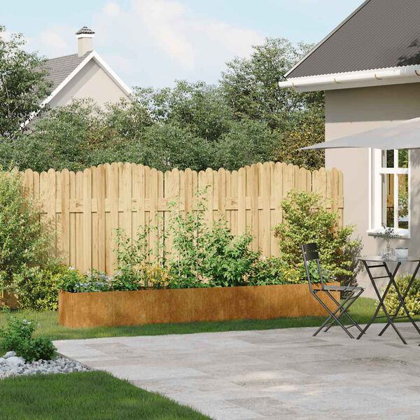 vidaXL Jardinieră Rusty 280x40x40 cm Oțel pentru intemperii