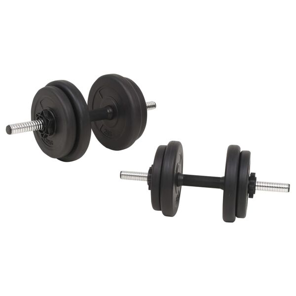 vidaXL Set de haltere și gantere, 60 kg