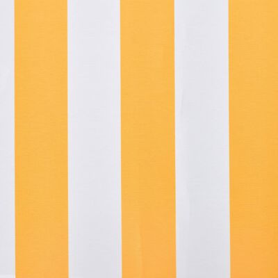 vidaXL Pânză de copertină, portocaliu și alb, 350 x 250 cm