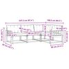 vidaXL Set de canapele de exterior 4 pcs Gri natural și deschis