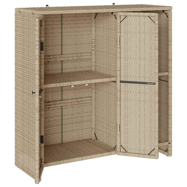 vidaXL Dulap de depozitare cu depozitare Bej 100 x 36 x 102 cm Ratan