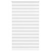 vidaXL Jaluzea tip zebra alb lățime țesătură 130,9 cm poliester