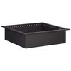 vidaXL Inel pentru foc Negru 80 x 80 x 25 cm Oțel