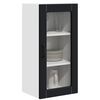 vidaXL Dulap de bucătărie 2 pcs Negru 40 x 31 x 80 cm Lemn compozit