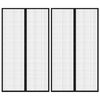 vidaXL Perdele de ușă anti-insecte cu magnet, 2 buc., negru, 200x80 cm