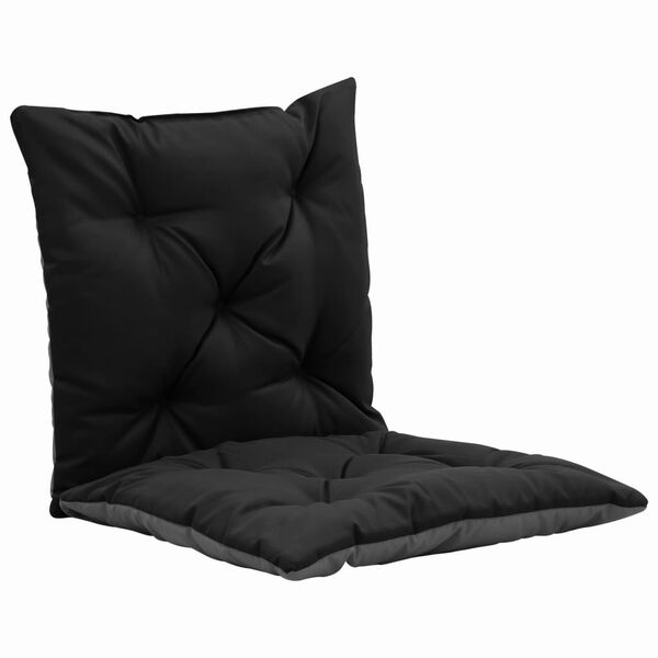 vidaXL Perne pentru balansoar, 2 buc., negru și gri, 50 cm, textil
