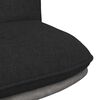 vidaXL Scaun de birou pivotant, negru, material textil