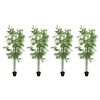 vidaXL Copac Bambus Artificial 4 buc. Verde 60 x 18 x 190 cm