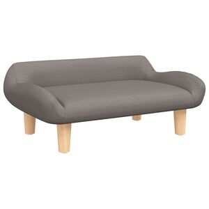 vidaXL Canapea pentru copii, gri taupe, 70x40x24 cm, material textil