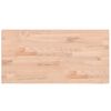 vidaXL Blat de baie, 80x40x2,5 cm, lemn masiv de fag