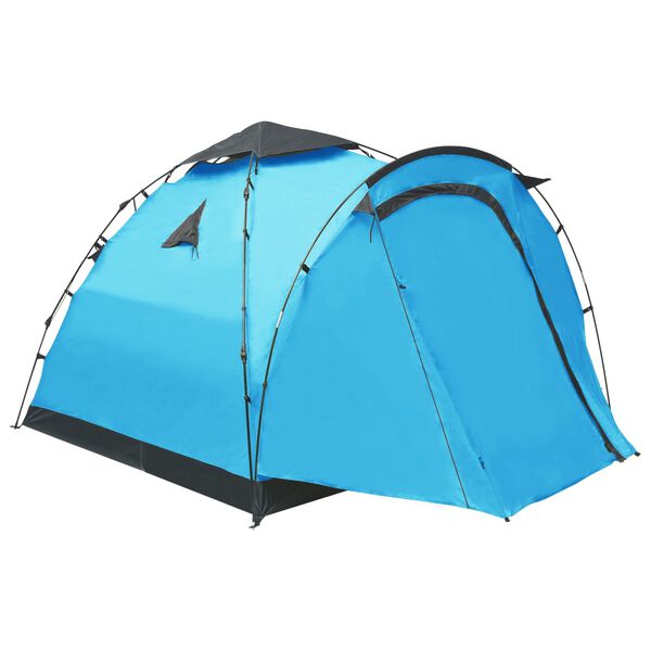 vidaXL Cort de camping tip pop-up, 3 persoane, albastru