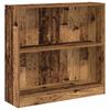 vidaXL Bibliotecă, lemn vechi, 80x24x76 cm, lemn prelucrat