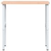 vidaXL Banc de lucru 100x60x(73-99,5) cm lemn masiv fag dreptunghiular