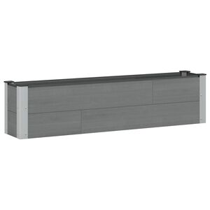 vidaXL Strat &icirc;nălțat de grădină Gri 150 x 30 x 36 cm