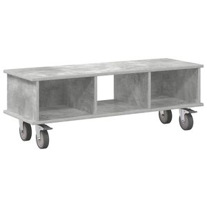vidaXL Support TV 100 x 35 x 35 cm Gri din beton Lemn prelucrat