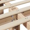 vidaXL Cadru de pat Maroniu cerat 200 x 200 cm Lemn de pin masiv