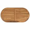 vidaXL Placă de masă Oval Lemn solid de tec natural