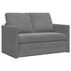 vidaXL Canapea extensibilă de podea 2 &icirc;n 1, gri &icirc;nchis, 122x204x55 cm