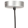 vidaXL Lampă suspendată, 25 W, argintiu, rotund, 28,5 cm, E27