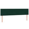 vidaXL Pat box spring cu saltea, verde &icirc;nchis, 180x220 cm, catifea