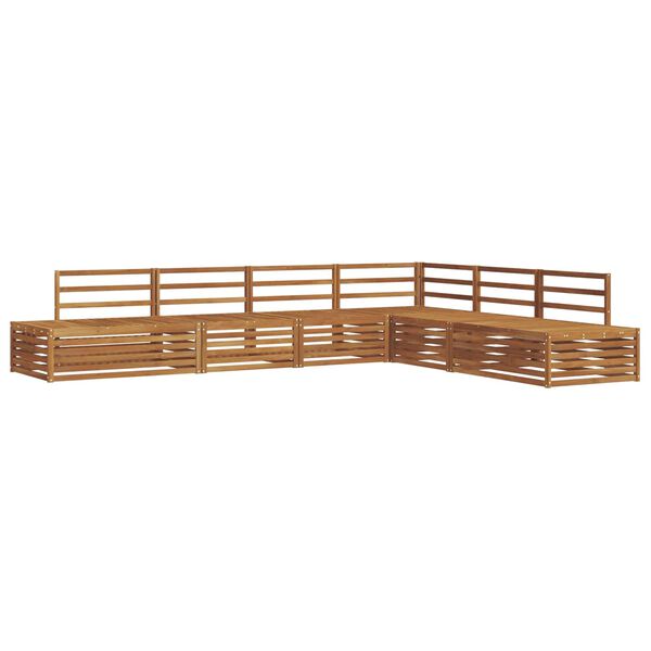 vidaXL Set de canapele de exterior 6 Bucată natural