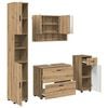 vidaXL Set de mobilier pentru baie 4 buc. Stejar Artizanal