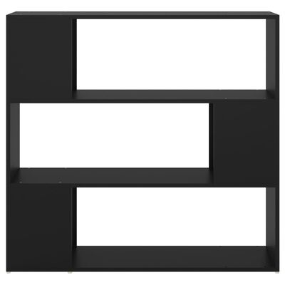 vidaXL Bibliotecă/Separator cameră, negru, 100x24x94 cm