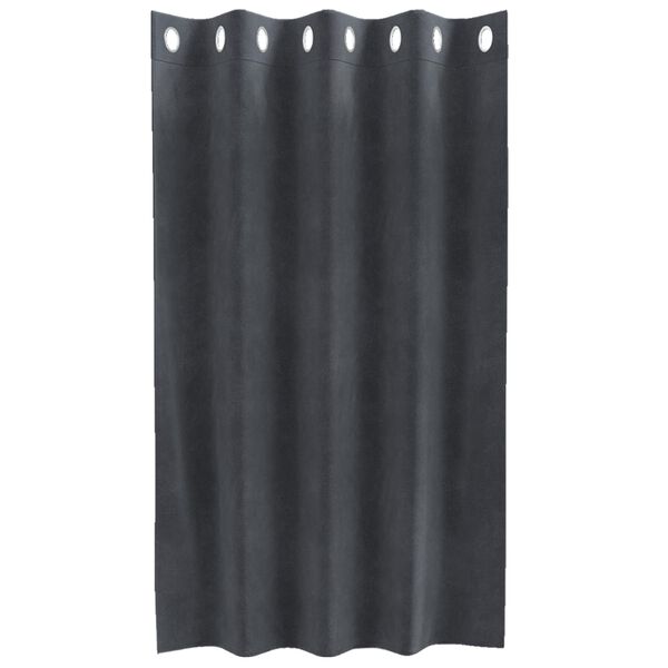 vidaXL Perdele cu perdele 2 pcs Gri deschis 140 x 140 cm Catifea