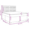 vidaXL Pat box spring cu saltea, albastru, 180x200 cm, catifea