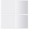 vidaXL Plăci pentru oglindă, sticlă, pătrat, 24 buc.